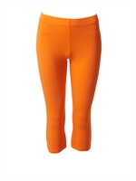 Orange leggings kort model fra du Milde - Tinashjem